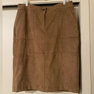 Liz Claiborne Suede Skirt - Tan